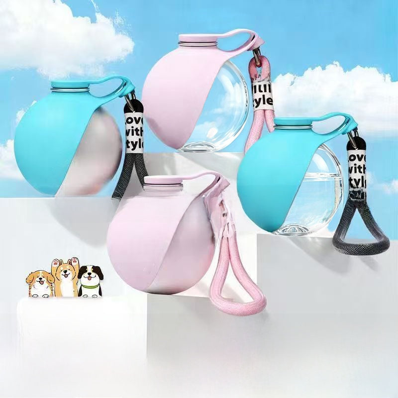 Botella portatil mascotas